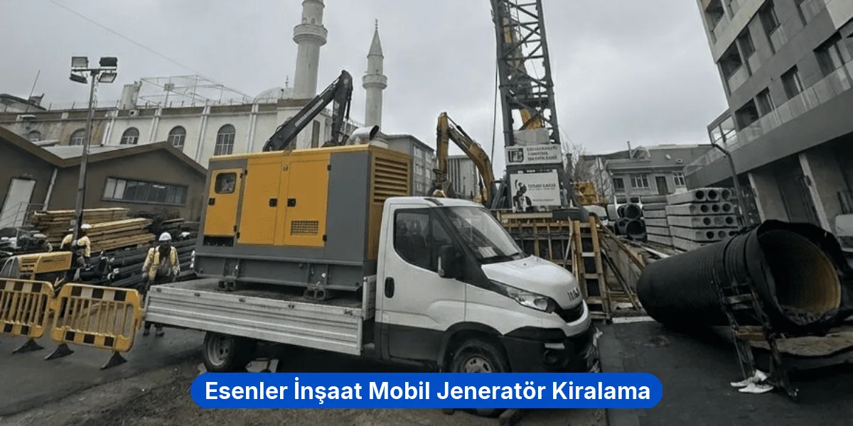 Esenler İnşaat Mobil Jeneratör Kiralama