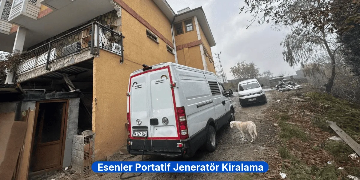 Esenler Portatif Jeneratör Kiralama